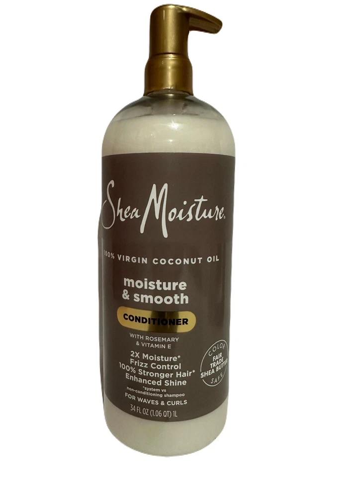 Shea Moisture 100% натуральное кокосовое масло с шампунем и кондиционером из розмарина 34 унц - Изображение 3 из 4