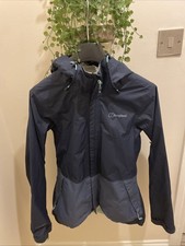 Berghaus Women's Hydroshell Jacket Waterproof, Purple Rain Coat, Size 8