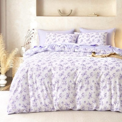 Wake In Cloud - Cottagecore Comforter Set Floral Vintage Flower Shabby Chic