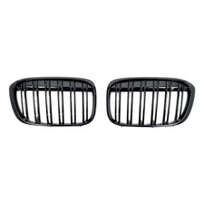 Sport Nieren Grill K�hlergrill Doppelsteg Glanz Schwarz F�r BMW X1 F48 2016-2019