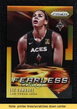 2020 Panini Prizm WNBA Fearless Gold Prizm 5/10 Liz Cambage #1 READ 0c3