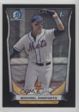 2014 Bowman Draft Chrome Black Wave Refractor Michael Conforto #CDP7 0l1