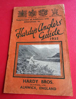 VINTAGE HARDY ANGLERS GUIDE SUPPLEMENT OF ADDITIONS & ALTERATIONS 1935 CATALOGUE