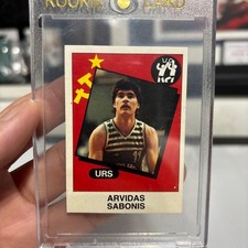 Arvydas Sabonis 1986 USSR RC Collector's Card Limited Edition Used