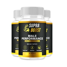 3-Pack Supra Boost Capsules – SupraBoost for Men Vitamin Complex - 180 Capsules