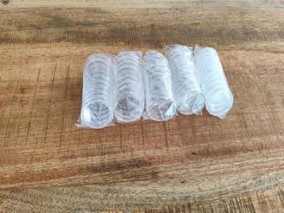100 Münzkapseln, Gedenkmünze Kapseln 33mm für 10, 20 Euro 10 DM Münze  100 Stück