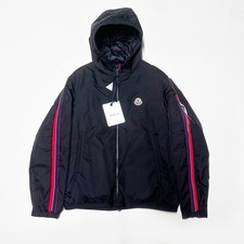 100% AUTHENTIC MONCLER NECKER SIZE 1 S SMALL BLACK DOWN MENS PUFFER JACKET SHORT
