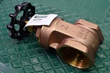 Aqualine BGV‑200 2" IPS Full‑Port Brass Gate Valve Non‑Rising Stem 200 WOG