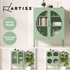 Artiss Buffet Sideboard Metal Storage Cabinet Cupboard Kitchen 80/85cm Green