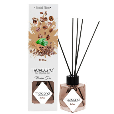 Raumduft Duftstäbchen Diffusor 100ml Luxus Kaffee Aroma (Coffee) Tropicana 