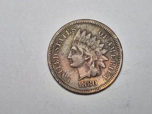1880 Indian Head Cent RB XF - Extra Fine- Circulated / Ungraded