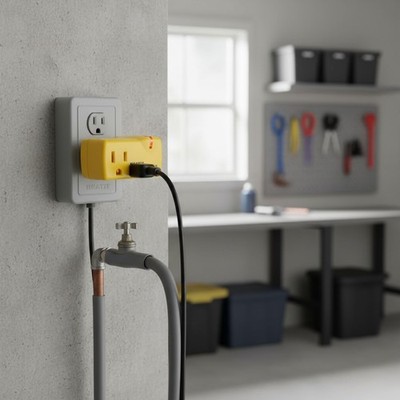 Energy Efficient ET-21 Thermostat Outlet: Ideal for Heaters & Pipe Control