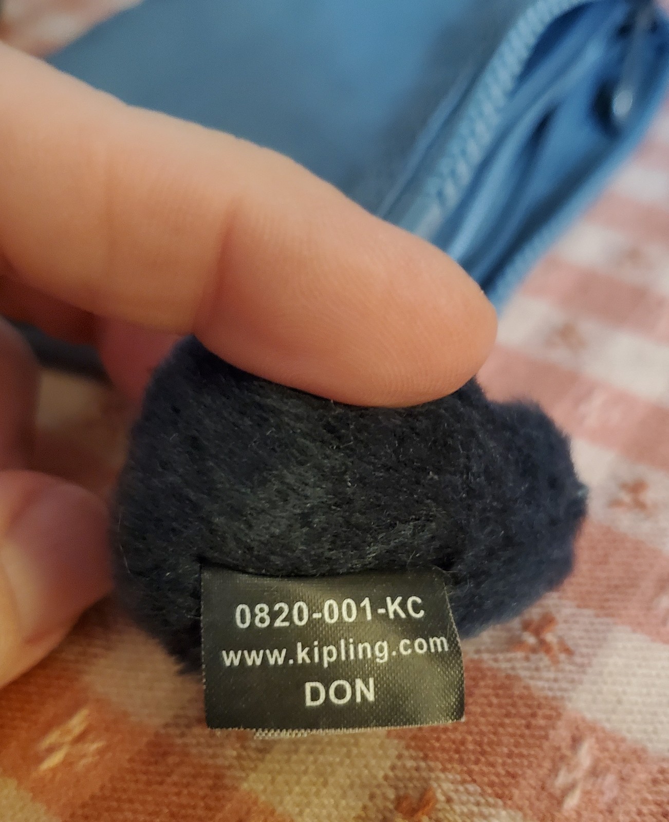 Kipling Creativity Small Pouch Blue Stone Unused … - image 9