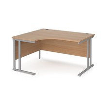 Ergonomic Left-Hand Corner Desk in 3 Size Options and 5 Colour Options
