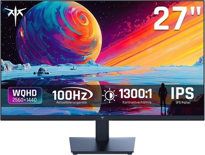 KTC Monitor 27 Zoll, 100Hz (OC 120Hz) - IPS Panel, Anti-Blaulicht Bildschirm