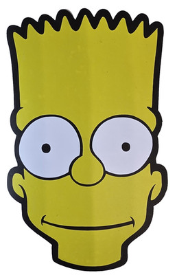Bart Simpson mehrfarbiger Premium permanenter Vinylaufkleber Auto Van Kunst Aufkleber