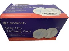 Lansinoh Stay Dry Nursing Pads, 100 Count Box, Maximum Absorbency Day/Night