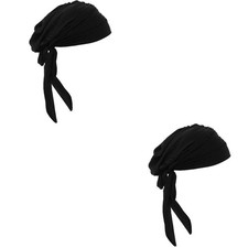 Set of 2 Sleep Bonnet Bowknot Design Hair Hat Sleeping Cap Women