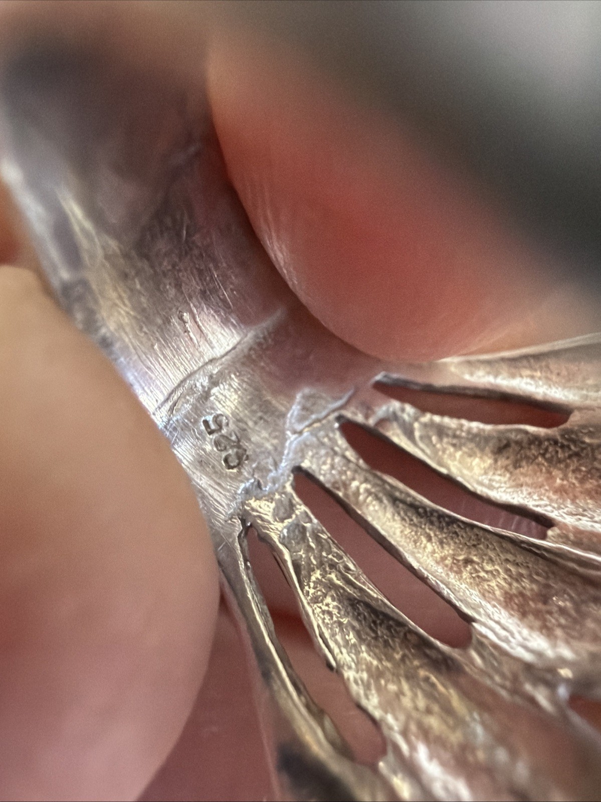 Sterling Silver 925 OPEN WAVE Pattern Design Ring… - image 4