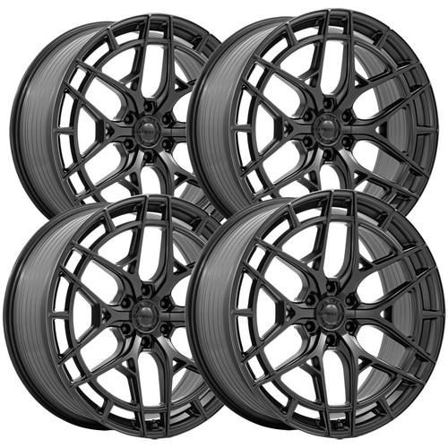 (Set of 4) Niche NC284 Adria 24x10 6x5.5" +20mm Matte Black Wheels Rims 24" Inch