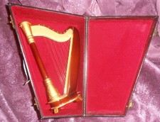 Decorative Table Top 8 String Mini Wood Nylon String HARP Travel Box