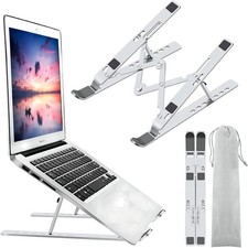 Ergonomic Adjustable Laptop Stand: Foldable  Portable for 10-15.6 Inch Devices