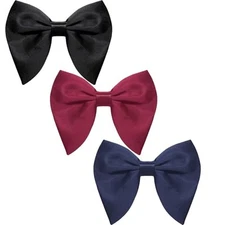 Oversized Bow Ties for Men, Black/Red Big Bow Tie, Black,burgundy,navy Blue