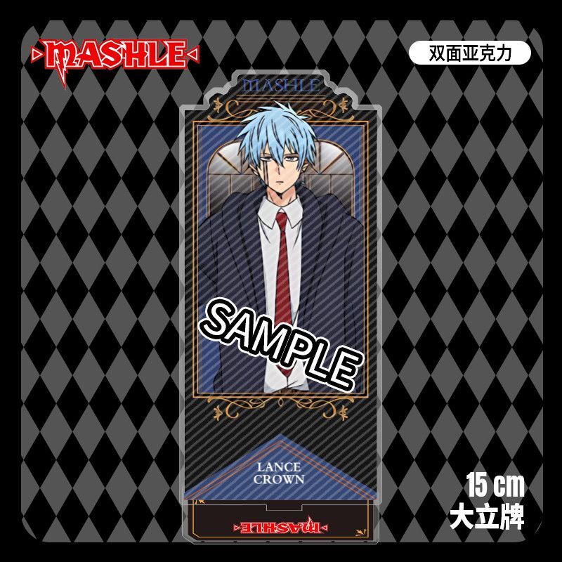 15CM MASHLE Corona Limón Dibujos Animados Personaje Acrílico Soporte Figura Colección