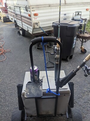berkley fish cart BERKLEY SPORTSMAN'S PRO FISHING CART MODS cutting board, rod holders, cup  holder