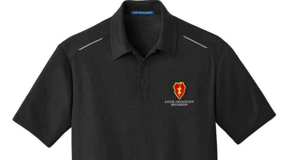 Army 25th Infantry Division Embroidered Performance Golf Polo
