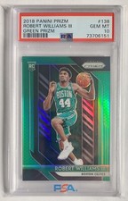 2018-19 PRIZM ROBERT WILLIAMS III GREEN PRIZM RC PSA 10 GEM MINT ROOKIE CELTICS