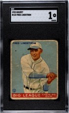 1933 Goudey #133 Fred Lindstrom SGC 1 PR Pittsburgh Pirates