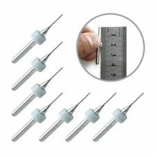 10 Pcs 0.8mm Carbide Micro Drill Bits Portable Mini CNC PCB Sets Engraving Tool