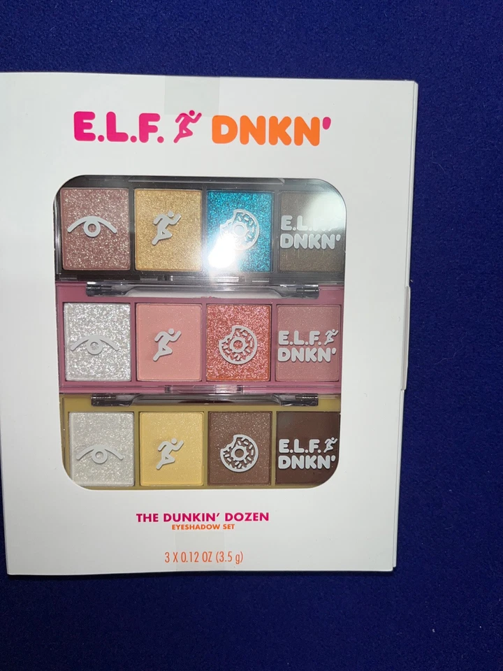 E.L.F. ELF x DUNKIN The Dunkin Dozen Eyeshadow Ltd Ed Set 12 Shades - NEW in Box - Image 3 of 4