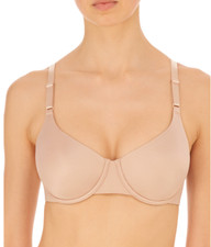 Natori 34D Liquid Full Fit Contour Underwire T-Shirt Bra NWOT 731325 Lt. Mocha