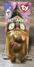 McDonald  s TY Beanie Baby Britania The Bear W/ Rare Tag Errors 1993  Oakbrook