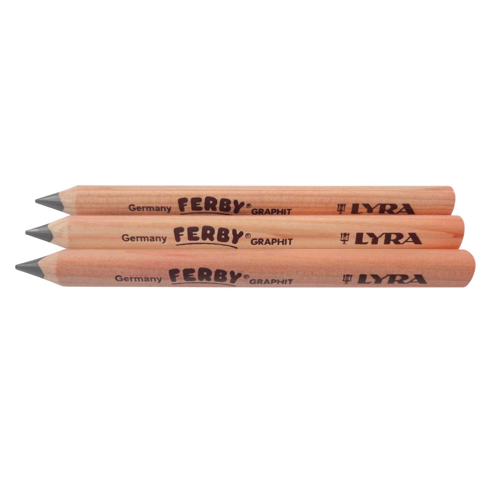 Pencils Triangular Easy Grip Handwriting Learning Aid Chunky Lyra Ferby - 3 Pack