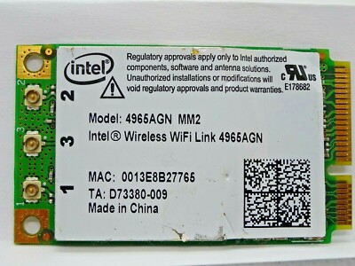 iNTEL 4965AGN  WIRELESS WiFi LINK ADAPTER  #GK221