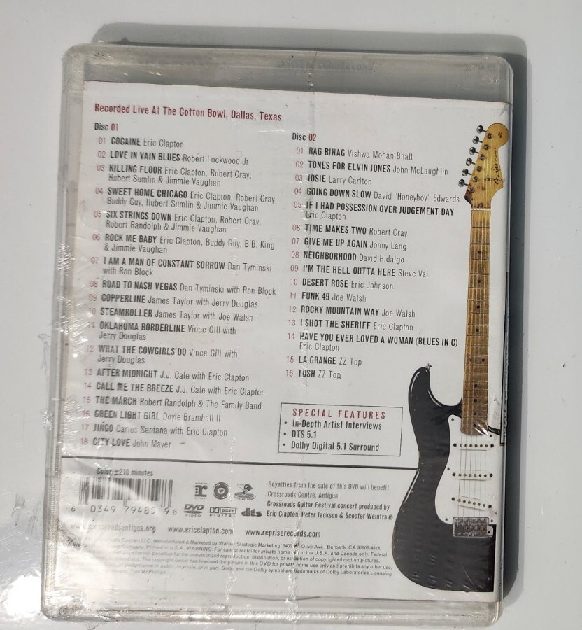 Eric Clapton Crossroads Guitar Festival 2004 DVD Brand New Sealed
