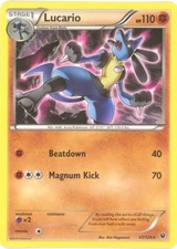 Pokemon - Lucario - 47/124 - Fates Collide - Rare   - NM/M
