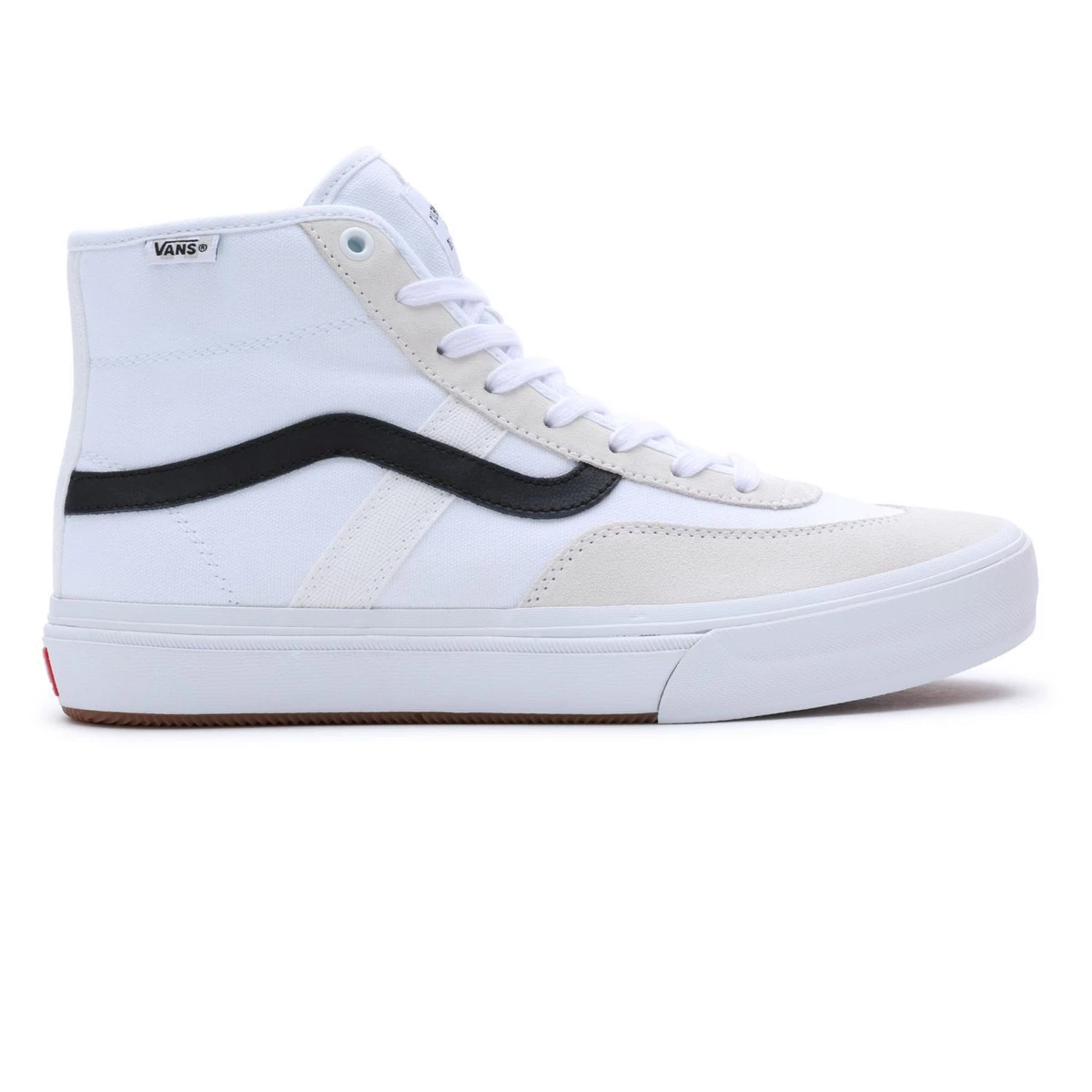 Vans Crockett High Top Signature Skate Shoes White