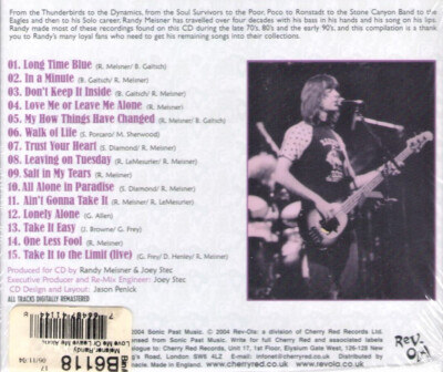 Love Me or Leave Me Alone by Randy Meisner (CD, May-2004, Revola