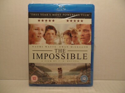 The Impossible (Blu-ray, 2013, Widescreen) Ewan McGregor BRAND NEW!