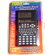 NOS Day-Timer Electronic Page Organizer Slim 48K Data Pad -2000 
