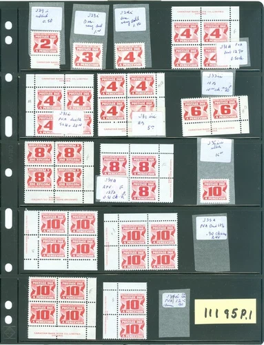 Canada; timbres variés neufs / various mint stamps; excellente condition (11195)