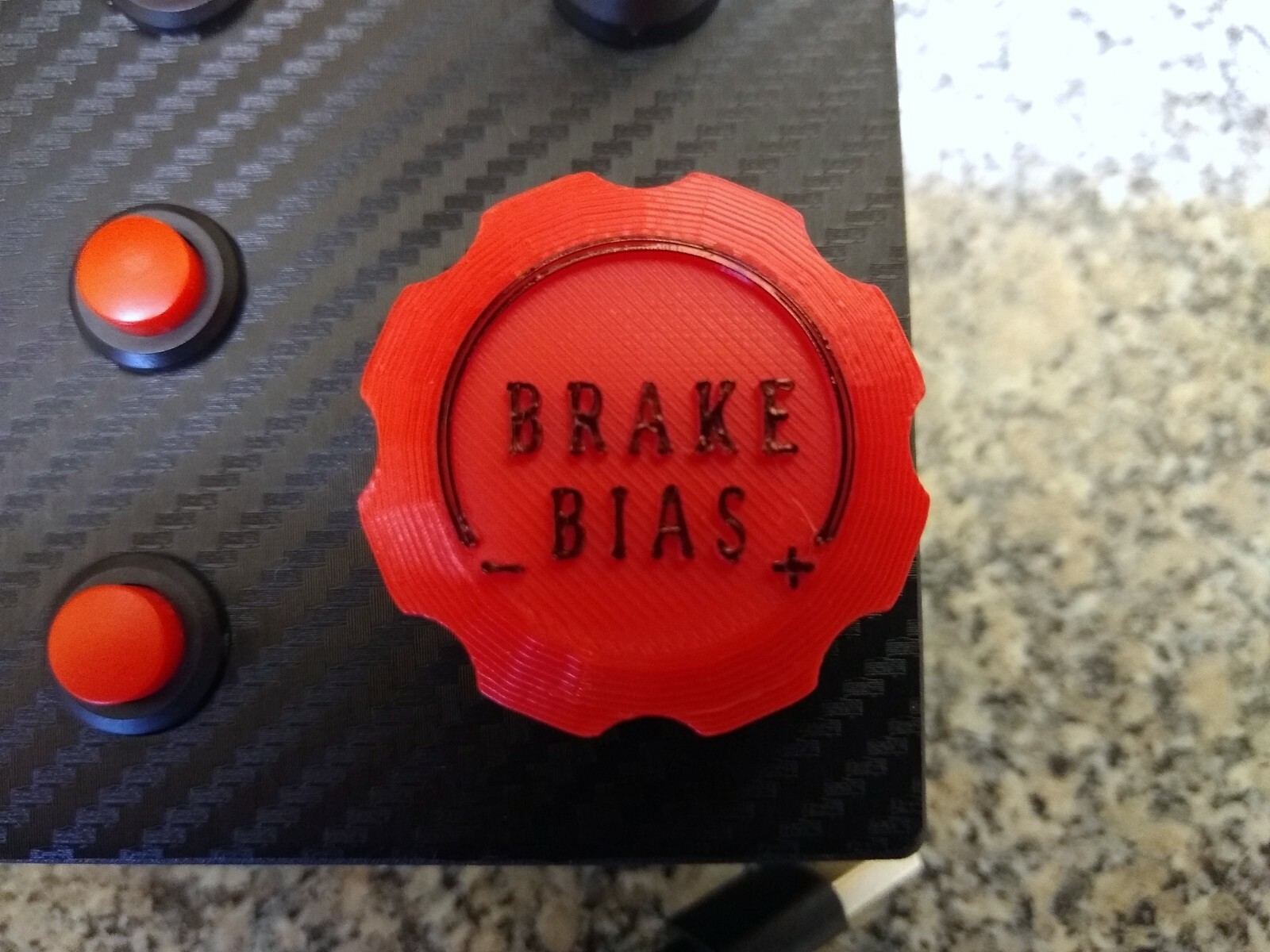 12 Function USB Button Box with Brake Bias knob for PC racing / driving