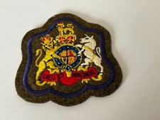 BRITISH WARRANT OFICERS CLOTH BADGE BLUE PIPING