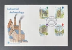 GB 1989 STUART FDC INDUSTRIAL ARCHAEOLOGY SET - IRONBRIDGE TELFORD SHS Pmk