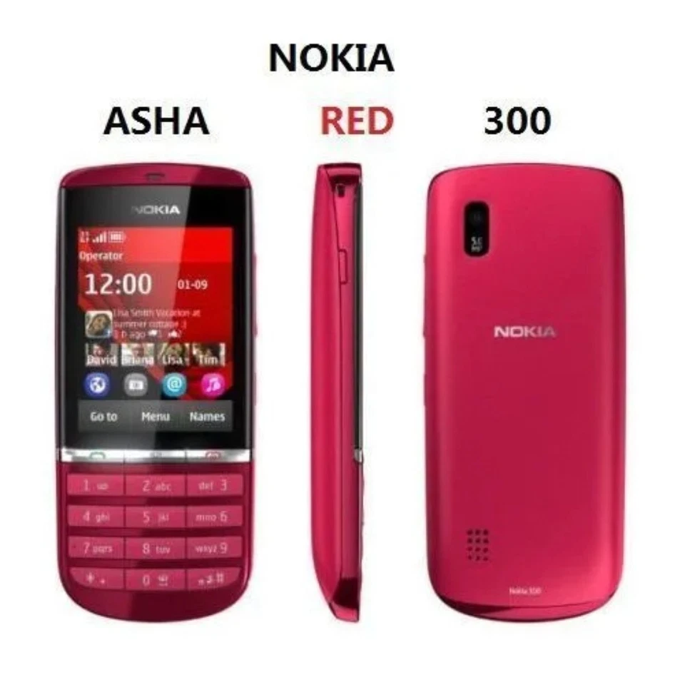 Nokia Asha 300 Original 2.4' 3G Bluetooth FM MP4 Keypad Unlocked Mobile Phones - Image 4 of 4