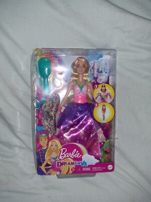 Barbie Dreamtopia 2-in-1 Princess to Mermaid Fashion Transformation Doll  with UK